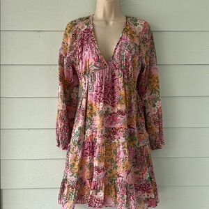 Banjanan Floral Hilary Mini in Carmel and Lilac